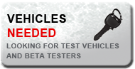 Vehicle needed for testing